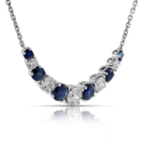 Sapphire & Diamond Necklace 14K | Ben Bridge Jeweler