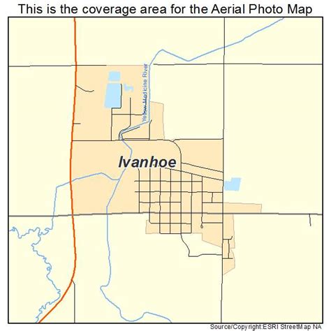 Aerial Photography Map of Ivanhoe, MN Minnesota