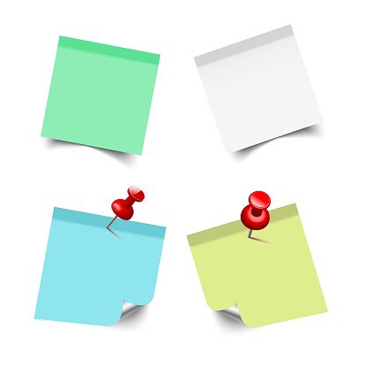 Sticky Reminder Notes Stock Illustration - Download Image Now - iStock