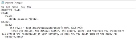 How to underline text in html | DevsDay.ru