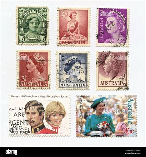 Queen elizabeth stamp collection hi-res stock photography and images - Alamy