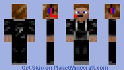 gamer with headphones Minecraft Skin