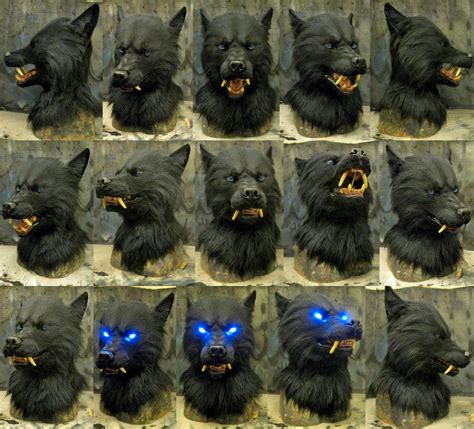 Snarly black werewolf mask by Crystumes on DeviantArt