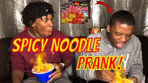 EXTREME SPICY NOODLE CHALLENGE PRANK - YouTube