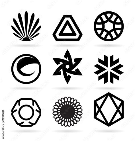 Collection of abstract symbols (21) Stock Vector | Adobe Stock