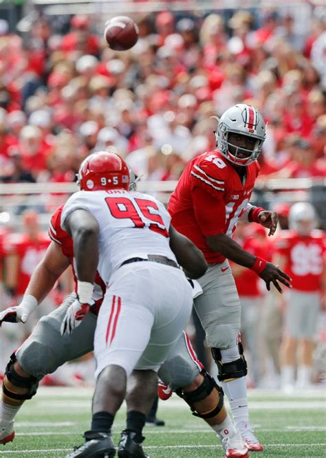 J.T. Barrett (OhioStateFB) enters Saturday 1 TD shy of tying Art ...