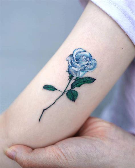 Top 81 Best Blue Rose Tattoo Ideas - [2021 Inspiration Guide]