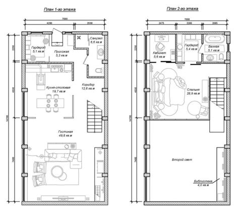 industrial-garment-factory-loft-first-and-second-floor-floorplan | Interior Design Ideas