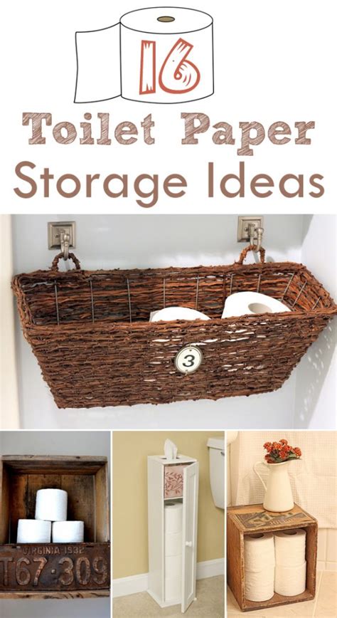 16 Practical and Creative Toilet Paper Storage Ideas