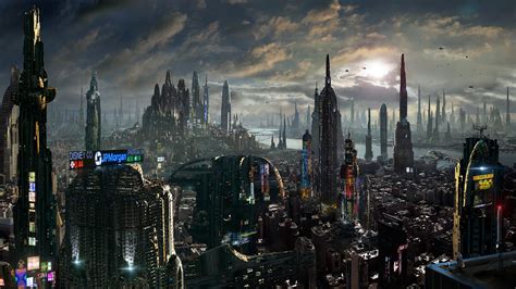 Scott Richard - Matte Painting Future City for Amazing Facts