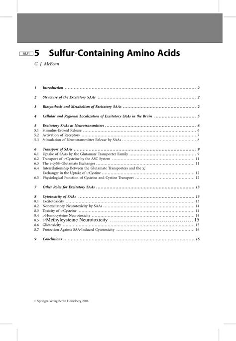 (PDF) 7 Sulfur-Containing Amino Acids