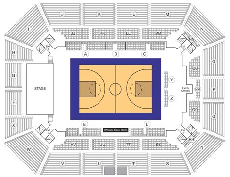 Seating Map | Owensboro Sportscenter – Owensboro, KY