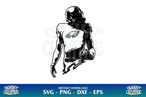 Philadelphia Eagles Football Player SVG - Gravectory