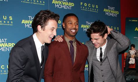 The Cast of That Awkward Moment Getting the Giggles | Celebrity Shenanigans Make Red Carpets Way ...