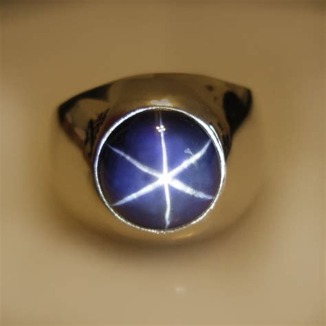 Doug Peterson Jewelers — Mens Unique, Custom, Heavy Round Blue Star Sapphire Ring