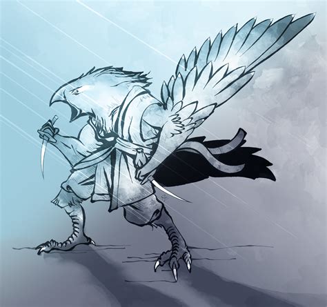 [OC][Art] 5e Monster Manual Entry #1, an Aarakocra : r/DnD