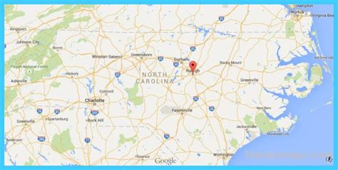 Map of Raleigh North Carolina - TravelsMaps.Com