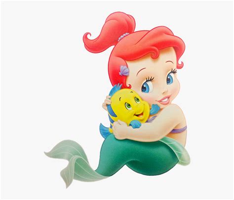 Clip Art Clipart - Baby Ariel Little Mermaid, HD Png Download - kindpng