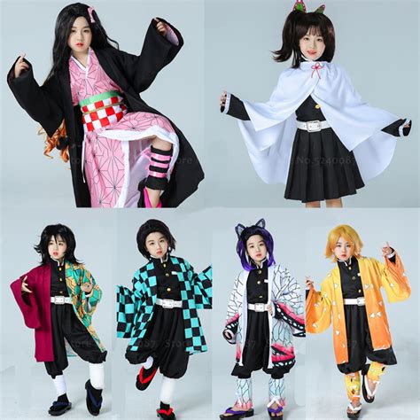 【Kids Cosplay】 Anime Demon Slayer Kids Kamado Nezuko Cosplay Costumes ...