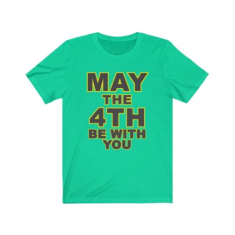 May the 4th be with you – Unisex Jersey Short Sleeve Tee - US – skeenly