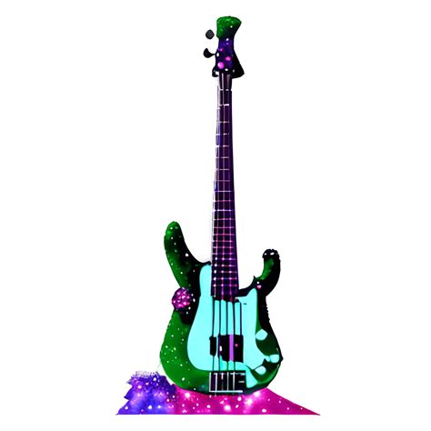 Norman Purple Bass Guitar Holiday Graphic · Creative Fabrica