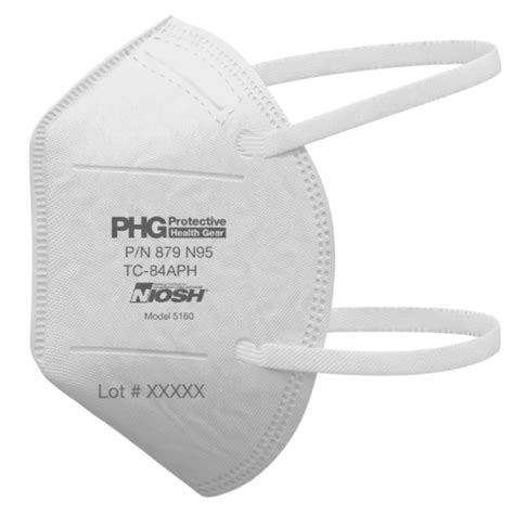 N95 Face Mask PHG 5160 NIOSH Approved Respirator 4 Layer Protection ...