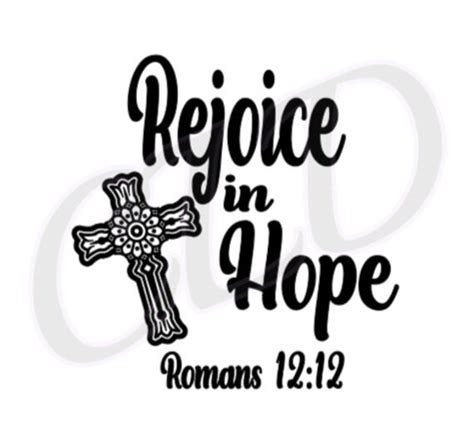 Rejoice in Hope Svg - Etsy