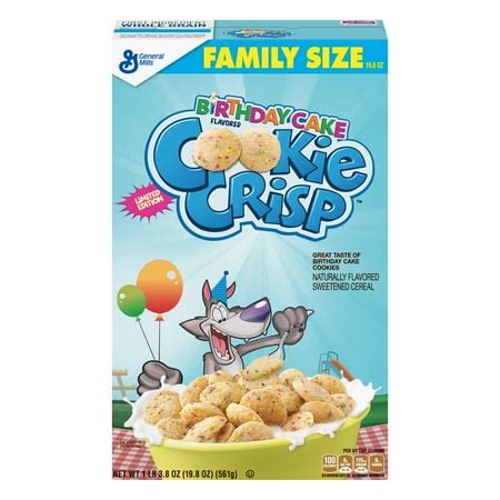 Cookie Crisp Cereal, Birthday Cake, 19.8 Oz - Walmart.com