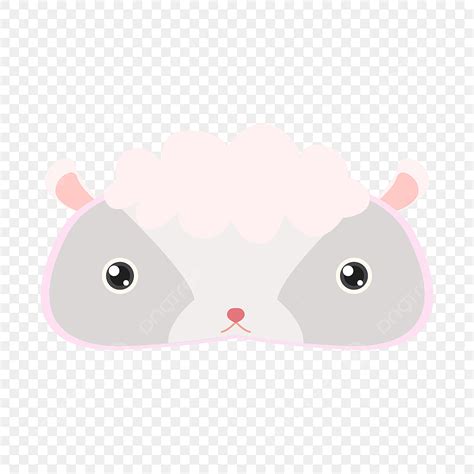 Cute Animal Eyes Vector Hd PNG Images, Pink Sheep Cute Animal Sleep Eye Mask, Patch, Shading ...