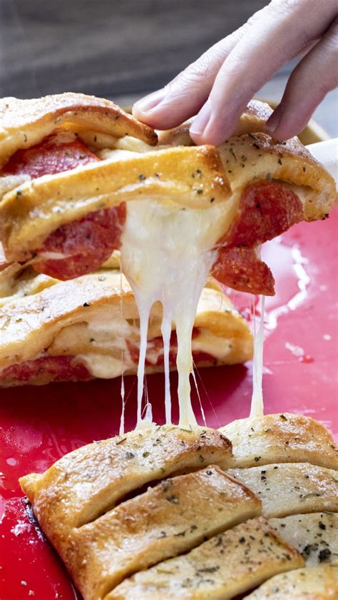 Garlic Butter Pepperoni Stromboli | Recipe | Stromboli recipe pepperoni ...