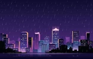 Cityscape Night Clipart Background