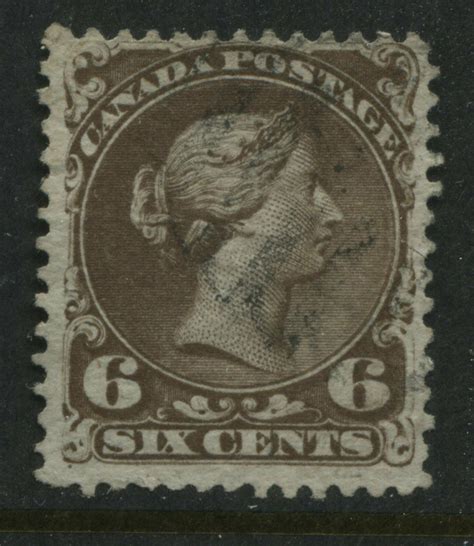 1868 Canada 6 cents Large Queen used | Canada, Stamp / HipStamp