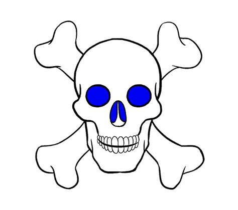 How to Draw a Skull and Crossbones | Step-by-Step Tutorial | Easy Drawing Guides