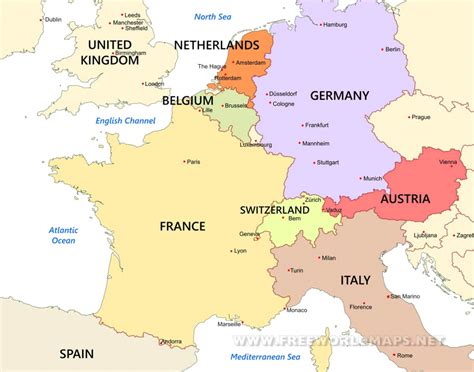 Printable Map Of Western Europe - Printable Maps