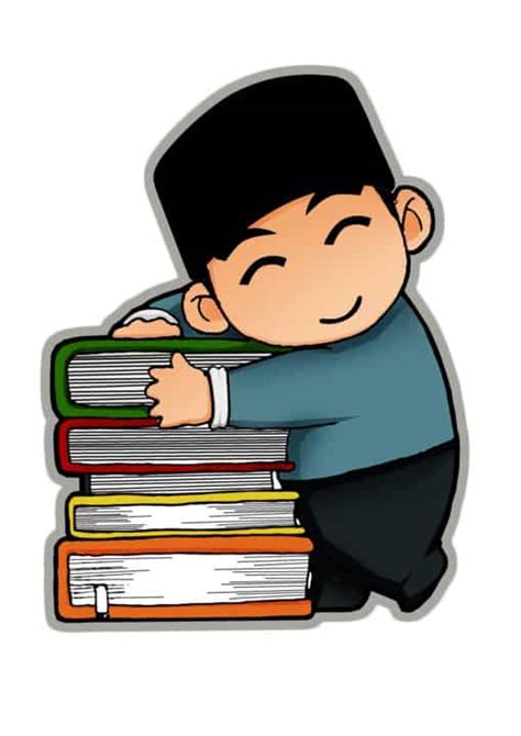 Gambar Kartun Anak Muslim Membaca Buku / Gambar Anak Muslim Membaca ...