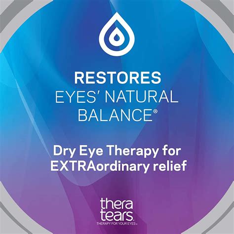 TheraTears Extra Dry Eye Therapy Lubricating Eye Drops for Dry Eyes 0.5 fl oz Bottle 2 Pack