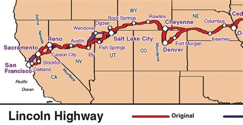 Lincoln Highway Route Map