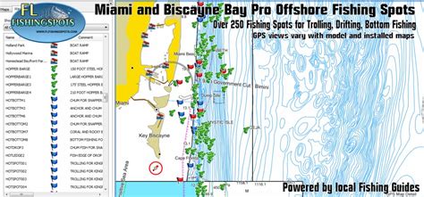 Miami Florida Offshore Fishing Map | Florida Fishing Maps for GPS