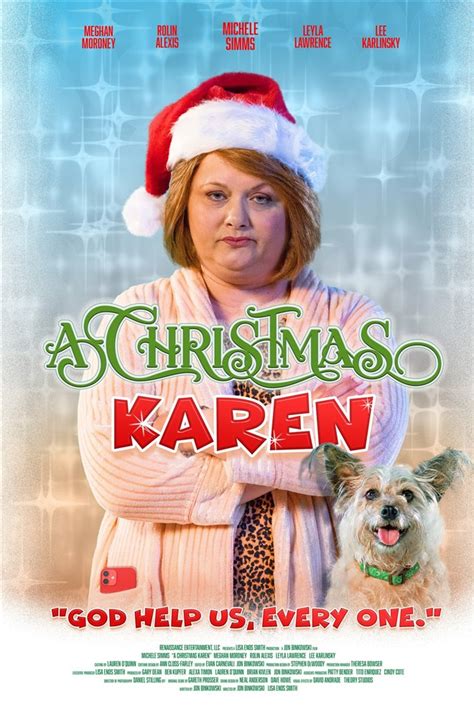 A Christmas Karen movie large poster.