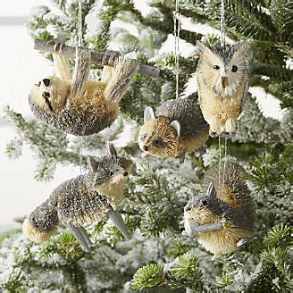 Silver Buri Animal Ornaments | Woodland christmas theme, Animal ornament, Woodland christmas