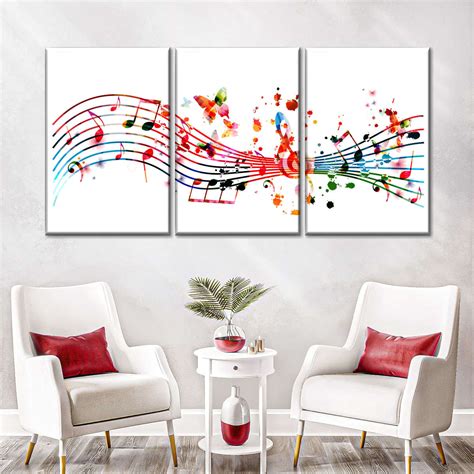 Colorful Music Notes Art