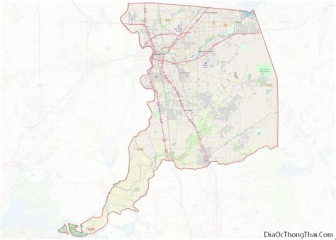 Map of Sacramento County, California - Thong Thai Real