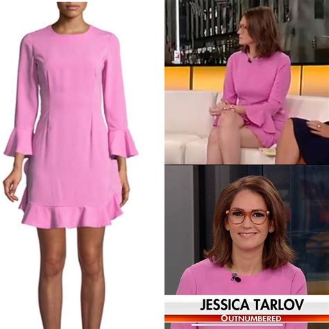 Jessica Tarlov’s Pink Bell Sleeve Dress worn on Outnumbered Fox News Fashion on Instagram ...