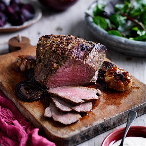 Beef topside roast with beetroot and green beans recipe | Australian ...