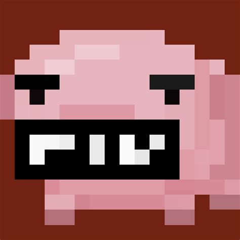 Minecraft Pig Face Pixel Art