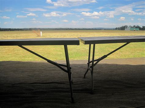Metal Tables On Tarpaulin Free Stock Photo - Public Domain Pictures
