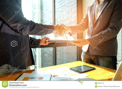 Businessmen Shake Hands when Entering into Business Deal,in the Stock Photo - Image of together ...