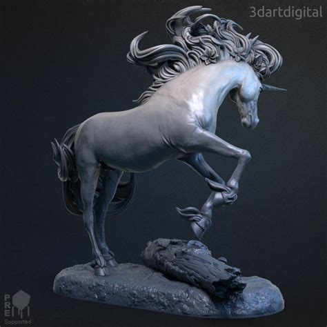 Unicorn Unpainted Miniature - Etsy