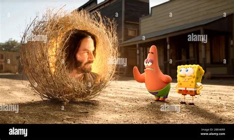 THE SPONGEBOB MOVIE: SPONGE ON THE RUN, from left: Keanu Reeves ...