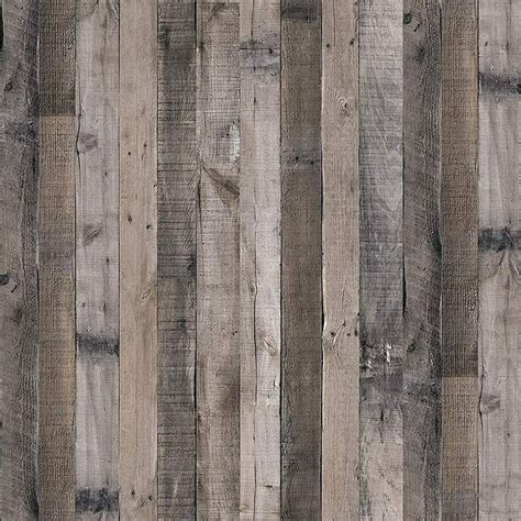 Gray Wood Wallpaper Wood Peel and Stick Wallpaper 17.7”x 118.1”Faux ...